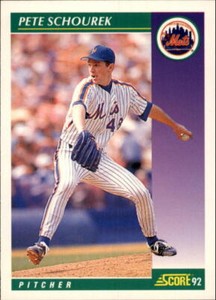 1992 Score #332 Pete Schourek NM-MT Mets