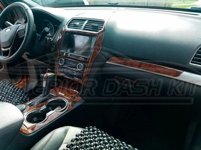 INTERIOR WOOD DASH TRIM KIT for FORD EXPLORER XLT ST SPORT 2020 2021 2022 2023 - Image 1 of 4