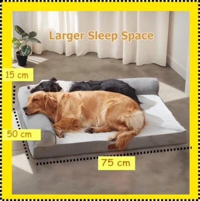 Dog Bed Washable Cover Memory Foam Orthopedic Dog Bed, size 75x50x15 - Image 1 of 4