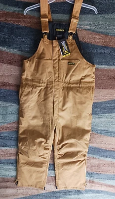 Walls Zero-Zone Men's Size LTL Regular Insulated Brown Duck Canvas Bibs - Image 1 of 3