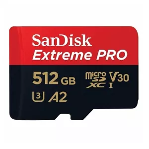 512GB SanDisk Extreme Pro MicroSD Memory Card SDXC UHS-I A2 U3 Class 10 100MB/s - Picture 1 of 1