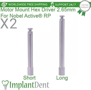 2x Dental Motor Mount Driver Conical Connection 2.65mm Regular Platform (RP) - Picture 1 of 7