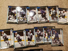 Lot 18 cards 1999 Bowman CHL Signed autographs starter set rookies rc partial