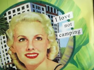 Anne Taintor Borsa Vinile Vintage I Love Not Campeggio 14x15x3 - Foto 1 di 17