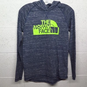 The North Face Boys Blue Large Logo Lightweight Pullover Hoodie Size L 14/16 - Picture 1 of 9
