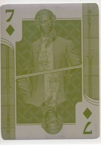 2020 Cryptozoic Outlander Season 4 Printing Plate 7 of Diamonds yellow