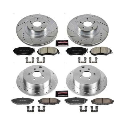 PowerStop Disc Brake Kit Front and Rear - Fits Subaru Crosstrek 2016-2017, Subar - Image 1 of 4
