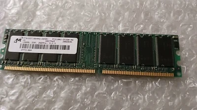 Micron MT8VDDT1664AG-265B1 128MB DDR PC2100 184Pin CL2.5 Desktop Memory - Image 1 of 2