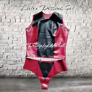 Lates Dessous Set Sexy figurbetont mit Struktur L-XL - Bild 1 von 8
