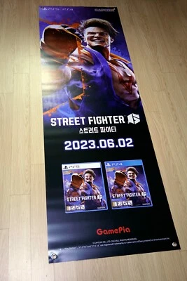 Street Fighter 6 - BIG promo banner KOREA (60cm x 180cm) PS4 - PS5 - Capcom - Image 1 of 4