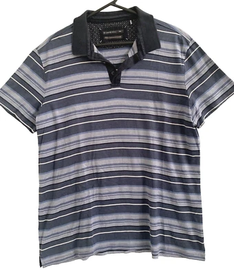 Camisa Polo Target Ediciones Limitadas Para Hombre Talla XXL Manga Corta Top Rayas Azules Foto 1 de 4