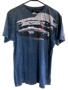 Black Hearts Brigade Late 2000s Graphic T-Shirt Size L Distressed LA Made in USA - Picture 1 of 6