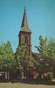 Iglesia de la Sagrada Familia - Bayfield, Wisconsin - RPPC sin publicar - Imagen 1 de 3