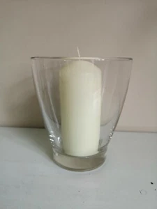 Glas Stumpenkerzenhalter/Vase  - Bild 1 von 5