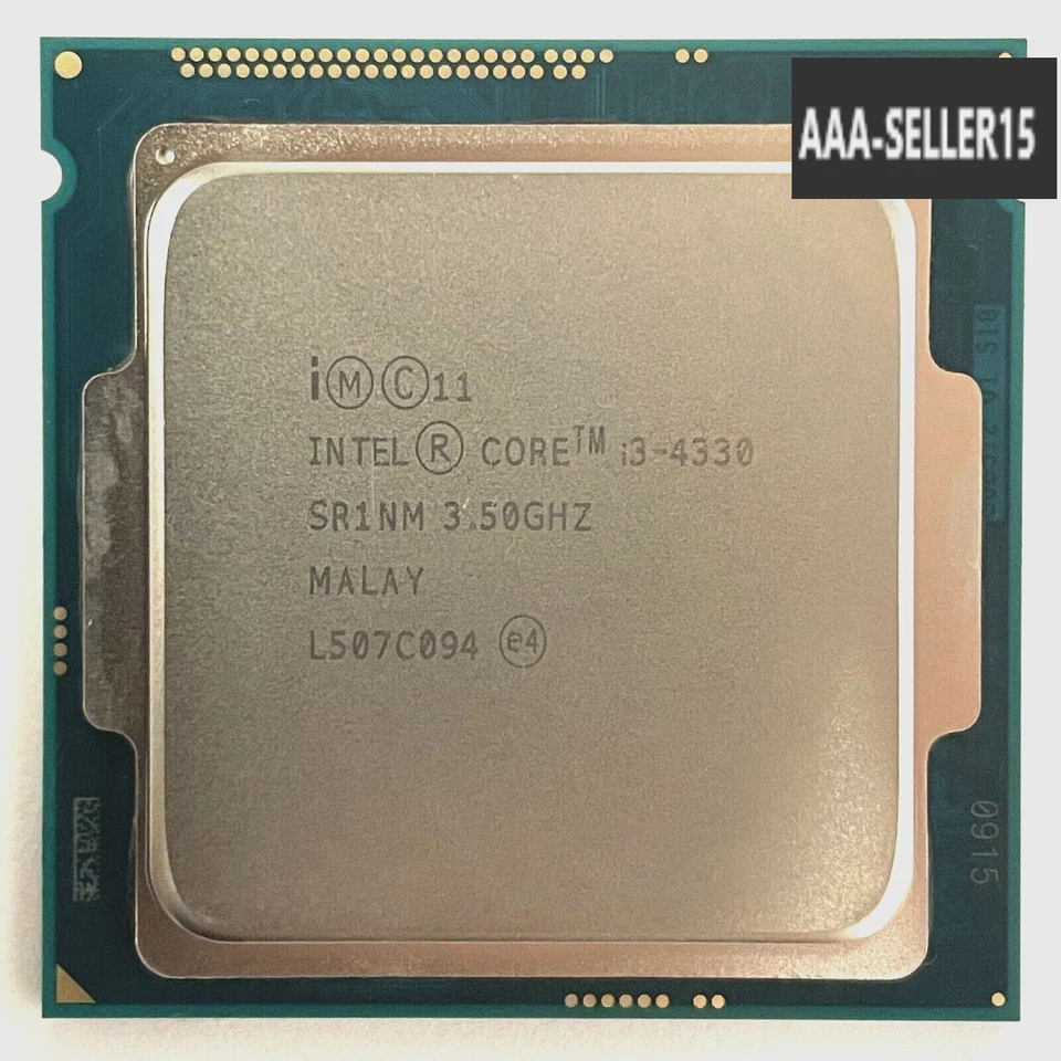 Intel Core i3-4330 3.50GHz Dual-Core 4MB LGA1150 Desktop CPU Processor SR1NM - Image 1 of 1