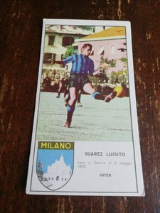 FIGURINA CALCIO ED. MILANO CARTONATA INTER SUAREZ LUISITO 