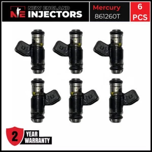 Set of 6 Reman OEM Marine Mercruiser Fuel Injector 861260T V6 V8 Mercury - Picture 1 of 4