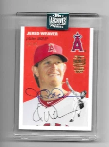 2024 Topps Archives Signature Series Auto JERED WEAVER 36/45 (2012 TOPPS) - Bild 1 von 2