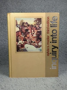 Vintage Inquiry Into Life Sylvia S Mader 4th Printing 1984 - Hardcover - RARE - Picture 1 of 16