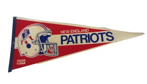 Vintage New England Patriots NFL Wimpel Pats Anhänger - Bild 1 von 7