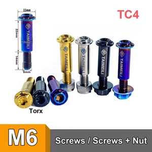 M6 Titanium Bolt Brake Crank Lever Bolts Screws Nut for Bike Motorbike Tuning - Picture 1 of 16