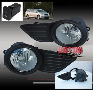 11-17 TOYOTA SIENNA LE PASSENGER VAN 5DR JDM BUMPER DRIVING FOG LIGHTS LAMPS KIT - Picture 1 of 1
