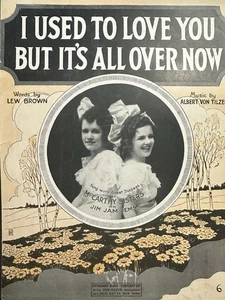 Partituras de revista M 1920 Jim Jam Jems 'I Used To Love You' McCarthy Sisters foto - Imagen 1 de 1