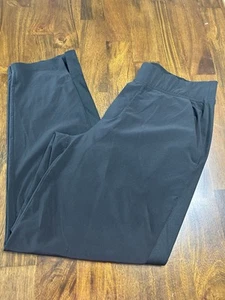 Athleta Black Ankle Pants Pull On Size 10 Athletic Leisure - Picture 1 of 6