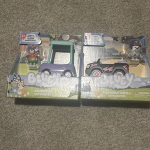 New BLUEY Set GRANNY CAR Janet PIZZA GIRLS VEHICLE Muffin FIGURE - Picture 1 of 1