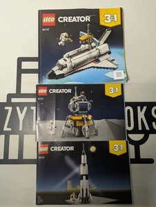 Lego Creator 31117 Space Shuttle Adventure Instruction Manuals Only! 2021 Fun! - Picture 1 of 2