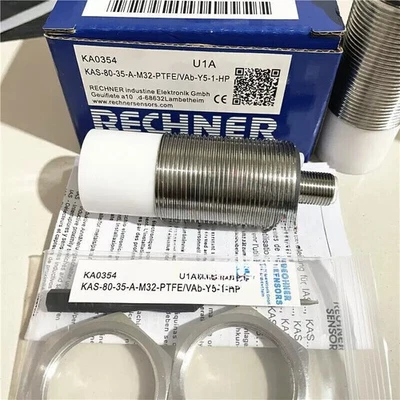 1PCS NEW FIT FOR RECHNER KAS-80-35-A-M32-PTFE/VAB-Y5-1-HP Proximity Switch - Photo 1/4