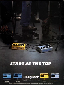 vtg 80s DIGITECH EFFECT PEDAL MAGAZINE PRINT AD Digital Delay Sampler Pinup Page - Picture 1 of 1