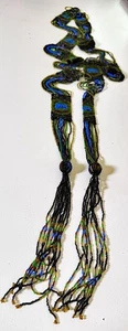 Vintage Antique Art Deco Handmade Beaded Belt ZZ580 - Picture 1 of 5