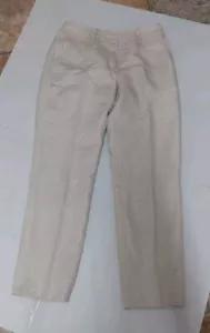 david n. Beige Tan Linen Blend Pants Size 4 - 30" Inseam - Picture 1 of 15