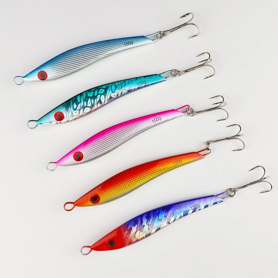 PILKER DER GESCHWUNGENE 60-200g Dorsch Speed Jig Zocker Spinn Angel Köder  - Bild 1 von 1