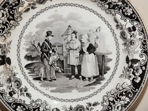 Assiette Creil avant 1850 Retour de chasse n°25 - Foto 1 di 4