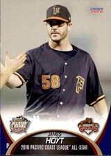 2016 Pacific Coast League All-Stars Choice #13 James Hoyt Boise Idaho ID Card