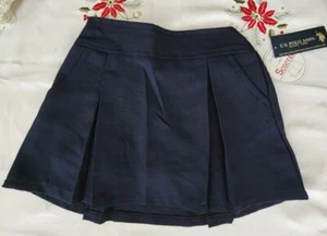 U.S Polo Assn Scooter Skort Skirt Girls Navy Blue Size 6 - Picture 1 of 4