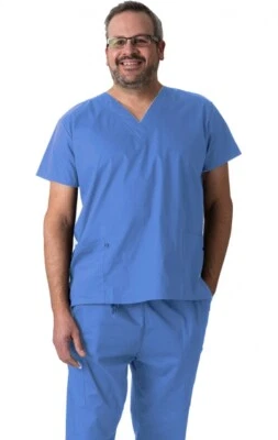 Conjunto Exfoliante Unisex 2 Piezas Parte Superior e Inferior Uniforme Médico Cuello en V Exfoliante XLARGE XL Foto 1 de 3