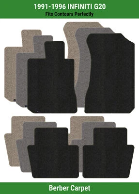 Lloyd Berber Front & Rear Row Carpet Mats for 1991-1996 INFINITI G20  - Image 1 of 4
