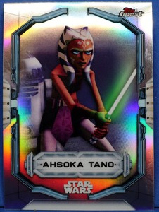 Star Wars Topps Finest 2022 Extended Base Short Print Refractor Ahsoka Tano 101