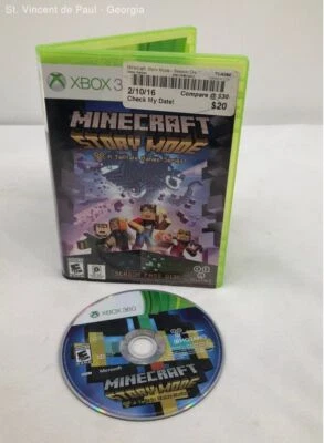 Minecraft Story Mode Season Pass Disc Microsoft Xbox 360 2015 Game & Case Tested - Image 1 of 4