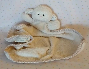 Pottery Barn Kids Outlet Cream White Lamb Sheep Terry Cloth Baby Blanket Lovey - Picture 1 of 10