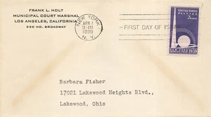 853 3c NY WORLD'S FAIR - Frank Holt, Marshal - Picture 1 of 1