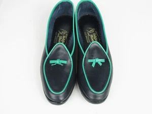 Women's Mint Belgian Shoes Midinette Navy & Teal 5 M    $625 - Picture 1 of 8
