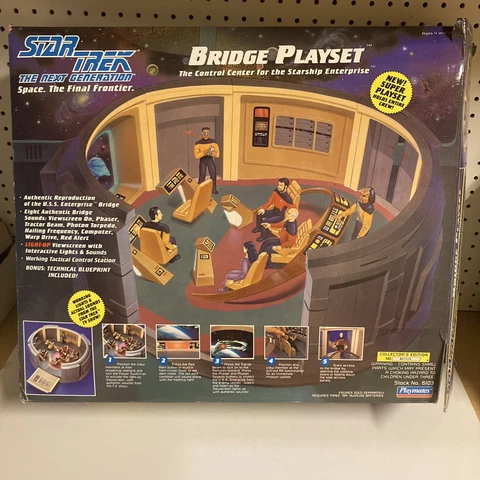 Playmates Star Trek TNG The Next Generation Enterprise Bridge Playset 12 Figures Cover