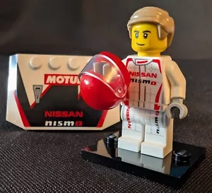 Nissan GT-R NISMO Driver Minifig + Accessories Helmet, Wrench, Hood LEGO sc081 - Picture 1 of 4