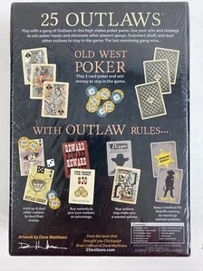 25 Outlaws Card Game Old West Poker with Outlaw Rules - Picture 1 of 3