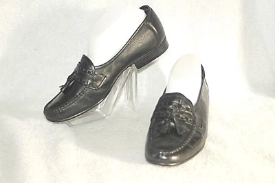 GIOVANNI Mens Tassel Moccasins Shoes  BRAZIL Black Leather Classic 8.5 M *VG - Image 1 of 4