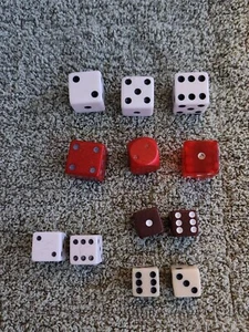 Vintage Dice Die Lot, Minis, And Regular. Various Materials.  - Picture 1 of 3